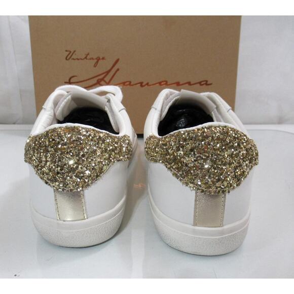 Women's Vintage Havana Cora Lace Up Slip On Star Sneakers White Multi Size 11 - Picture 8 of 9